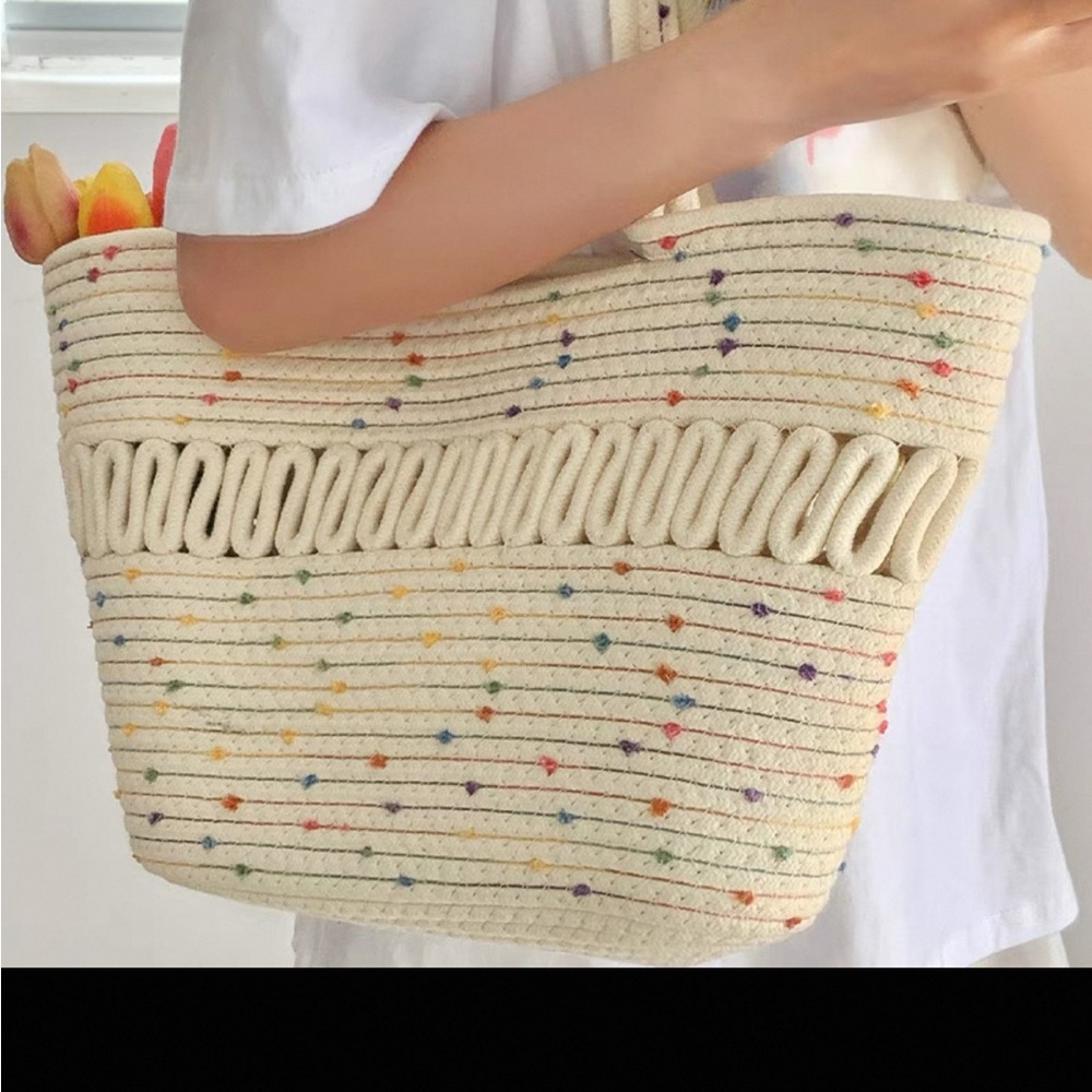 Colorful Dotted Tote Bag